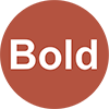 Bold style icon
